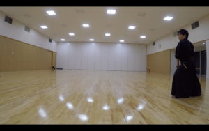 二天一流剣術の型「虎振」1