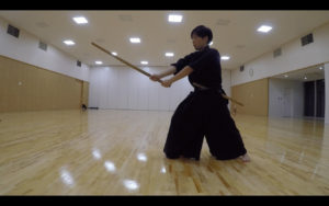 二天一流剣術の型「合先打留」1