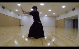 二天一流剣術の型「合先打留」2