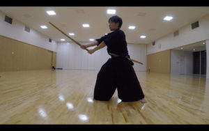 二天一流剣術の型「受流・左」2
